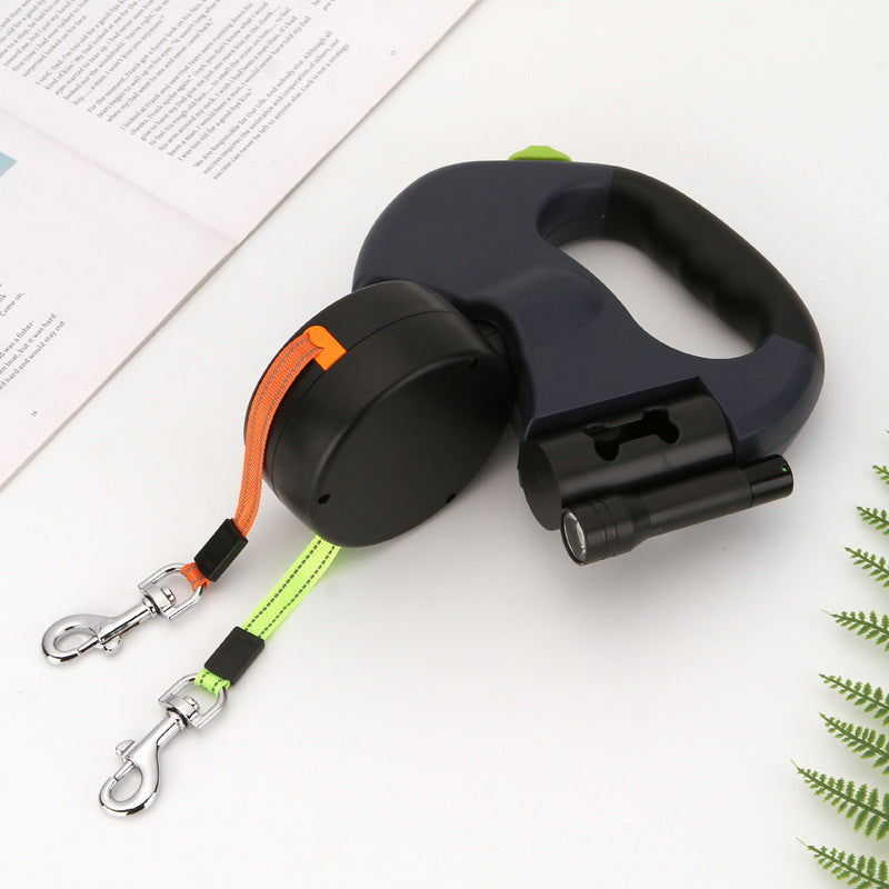 Dual Dog Leash for Walking Two Dogs