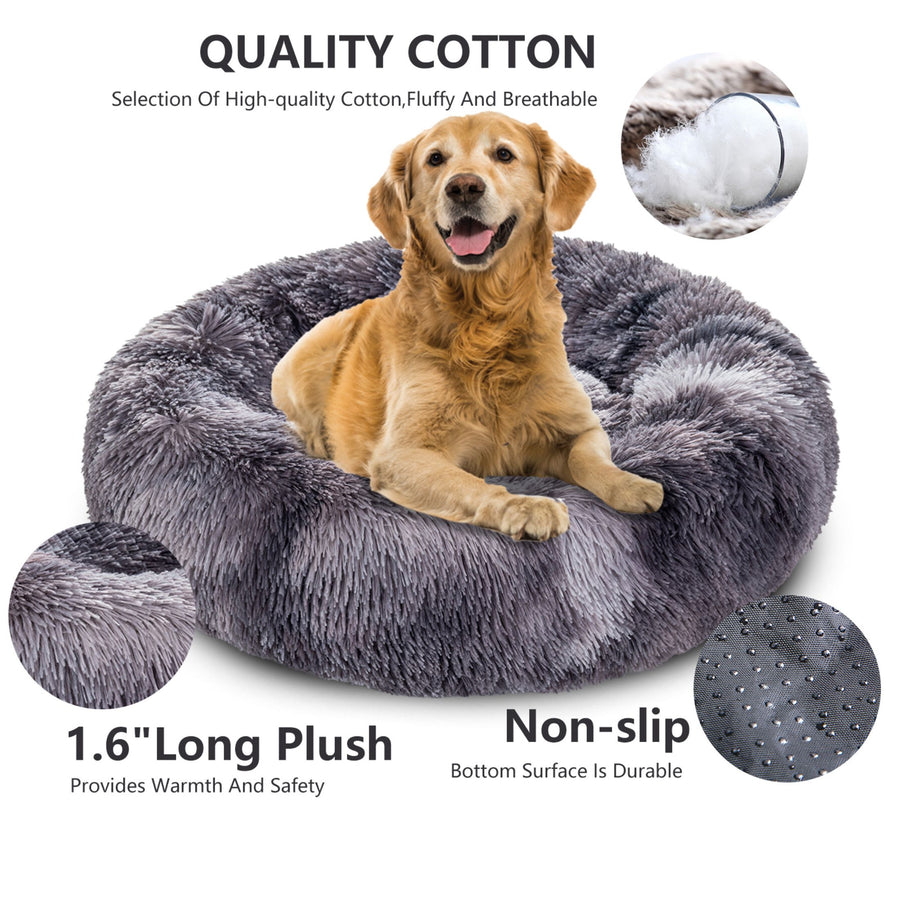 Fluffy Calming Dog Bed for Small & Large Dogs