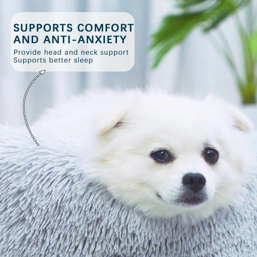 Fluffy Calming Dog Bed for Small & Large Dogs