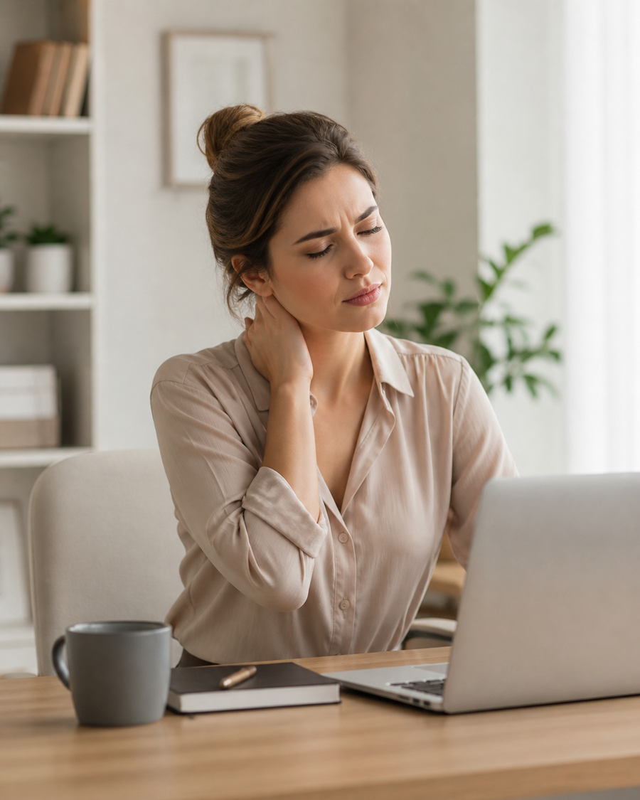 Long Screen Days Can Leave Your Neck Feeling Tired