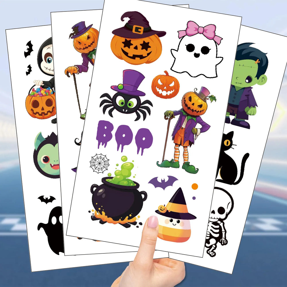 10-Sheet Kids Halloween Temporary Tattoo Party Pack