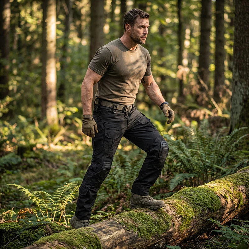 Zairova™ Men's Tactical Cargo Pants with Knee & Hip Protection